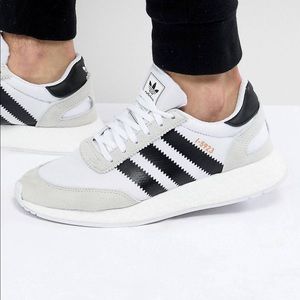 Adidas Iniki Runner in Black/Cream with Boost